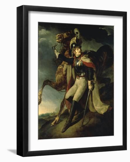 The Wounded Cuirassier-Théodore Géricault-Framed Giclee Print