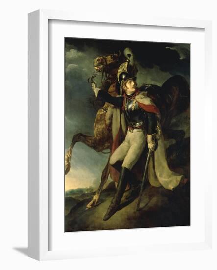 The Wounded Cuirassier-Théodore Géricault-Framed Giclee Print