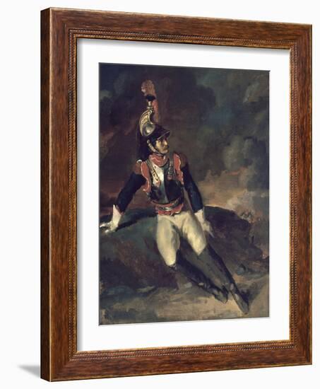 The Wounded Cuirassier-Théodore Géricault-Framed Giclee Print