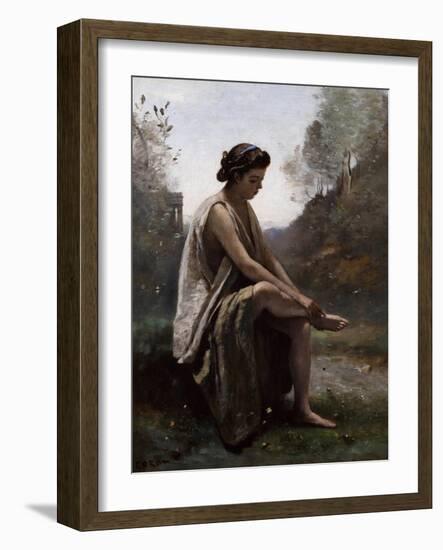 The Wounded Eurydice, C.1868-70-Jean-Baptiste-Camille Corot-Framed Giclee Print