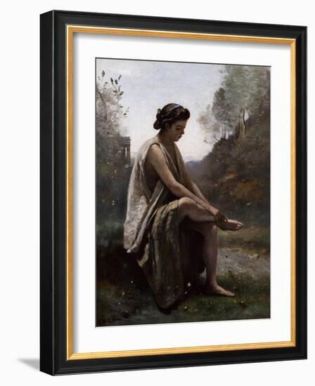 The Wounded Eurydice, C.1868-70-Jean-Baptiste-Camille Corot-Framed Giclee Print