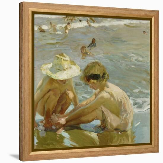 The Wounded Foot, 1909-Joaquin Sorolla y Bastida-Framed Premier Image Canvas