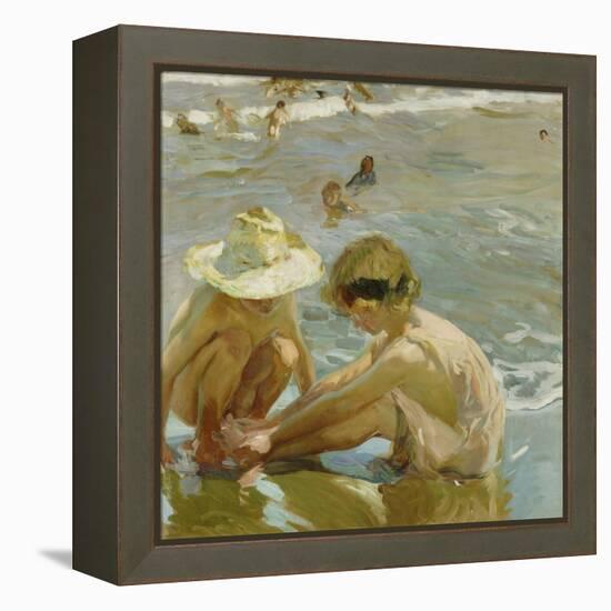 The Wounded Foot, 1909-Joaquin Sorolla y Bastida-Framed Premier Image Canvas