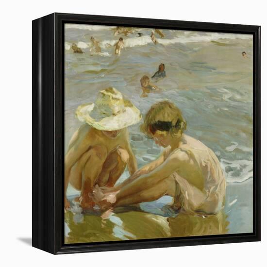 The Wounded Foot, 1909-Joaquin Sorolla y Bastida-Framed Premier Image Canvas