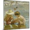 The Wounded Foot, by Joaquin Sorolla y Bastida, 1909, Spanish painting,-Joaquin Sorolla y Bastida-Mounted Art Print