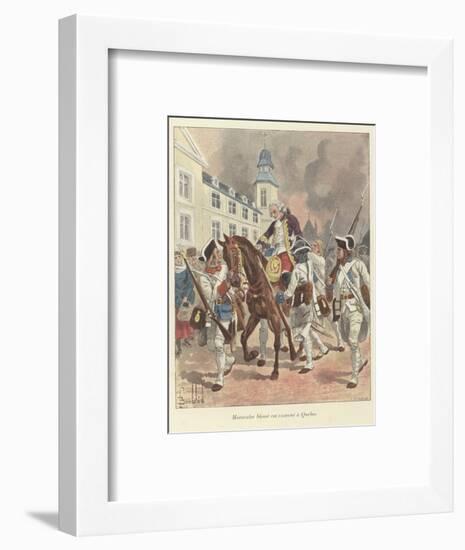 The Wounded General Montcalm Is Brought Back to Quebec, 1759-Louis Charles Bombled-Framed Giclee Print