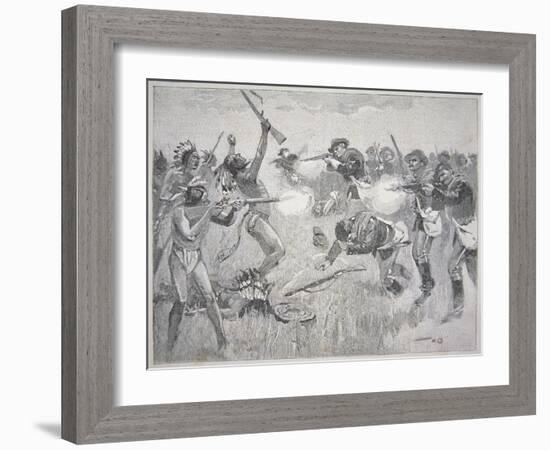 The Wounded Knee Massacre, 29th December 1890-American School-Framed Giclee Print