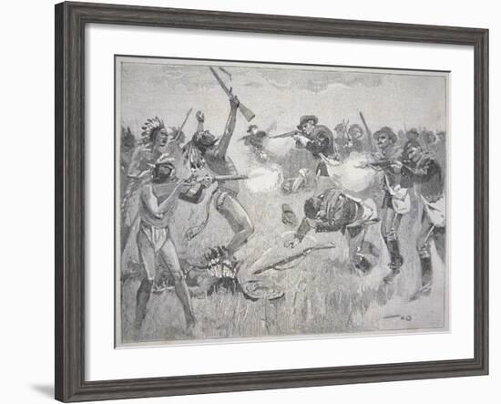 The Wounded Knee Massacre, 29th December 1890-American School-Framed Giclee Print