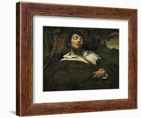 The Wounded Man, circa 1855-Gustave Courbet-Framed Giclee Print