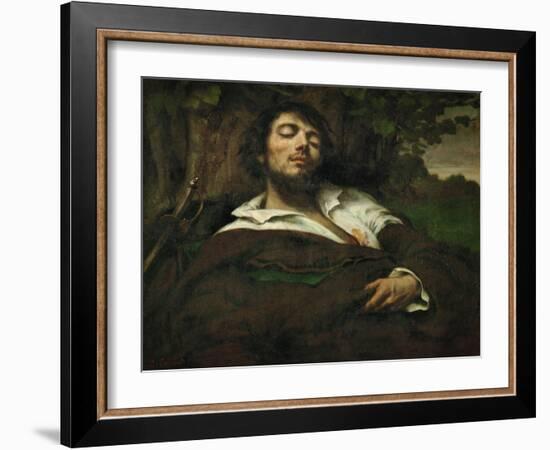 The Wounded Man, circa 1855-Gustave Courbet-Framed Giclee Print