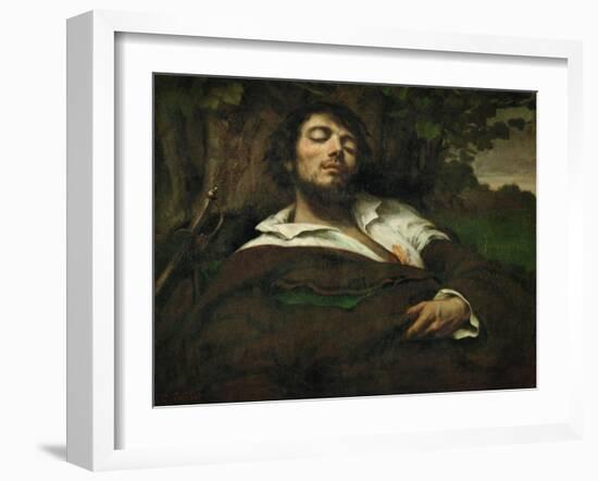 The Wounded Man, circa 1855-Gustave Courbet-Framed Giclee Print