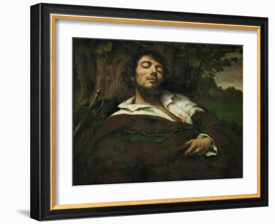 The Wounded Man, circa 1855-Gustave Courbet-Framed Giclee Print