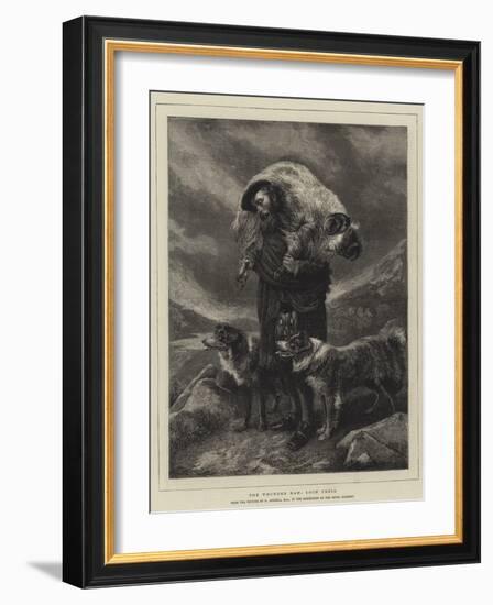 The Wounded Ram, Loch Freig-Richard Ansdell-Framed Giclee Print