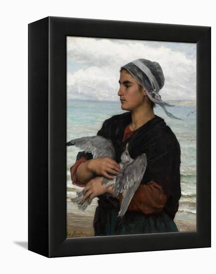 The Wounded Sea Gull, 1878-Jules Breton-Framed Premier Image Canvas