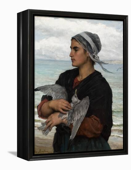 The Wounded Sea Gull, 1878-Jules Breton-Framed Premier Image Canvas