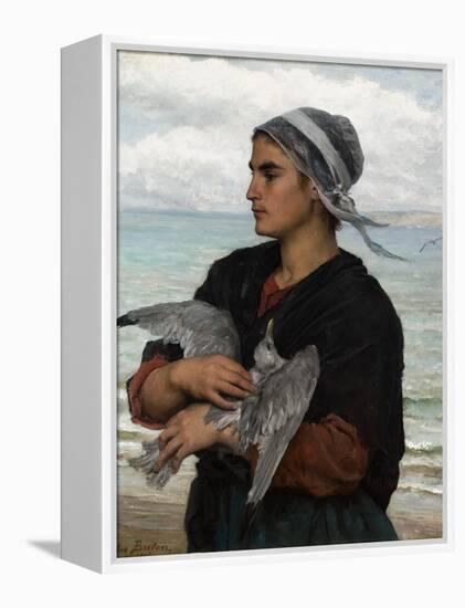 The Wounded Sea Gull, 1878-Jules Breton-Framed Premier Image Canvas