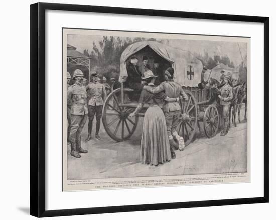 The Wounded Soldier's Best Friend, Sending Invalids from Ladysmith to Maritzburg-Frank Dadd-Framed Giclee Print