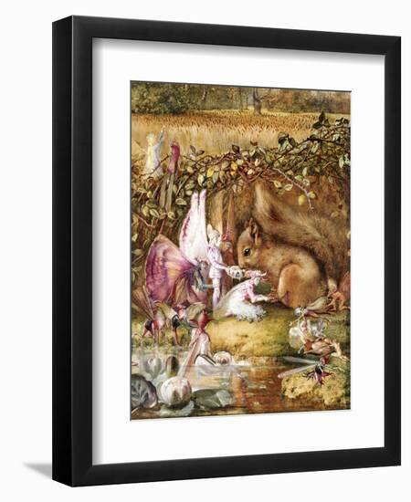 The Wounded Squirrel-John Anster Fitzgerald-Framed Giclee Print