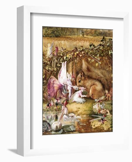 The Wounded Squirrel-John Anster Fitzgerald-Framed Giclee Print