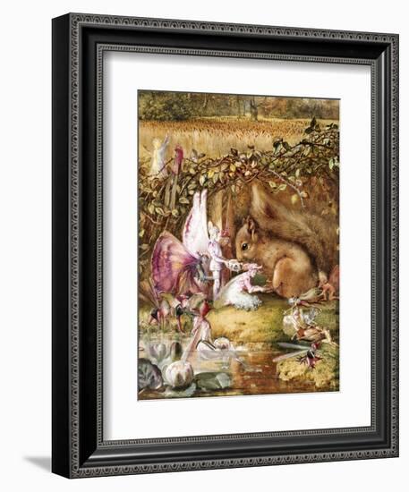 The Wounded Squirrel-John Anster Fitzgerald-Framed Giclee Print