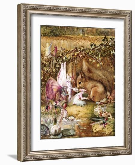 The Wounded Squirrel-John Anster Fitzgerald-Framed Giclee Print