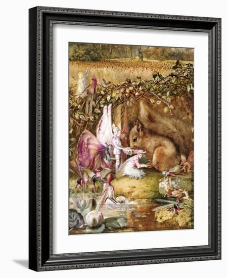 The Wounded Squirrel-John Anster Fitzgerald-Framed Giclee Print