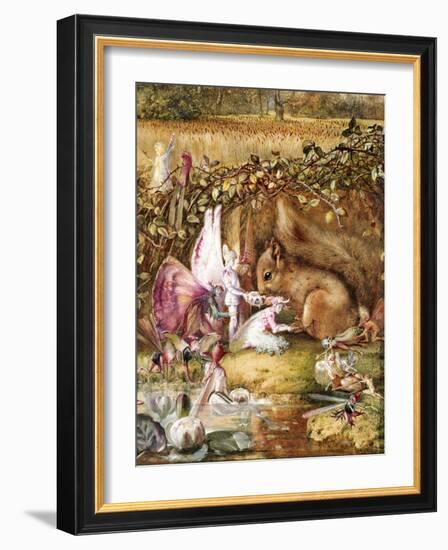 The Wounded Squirrel-John Anster Fitzgerald-Framed Giclee Print