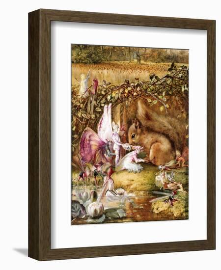 The Wounded Squirrel-John Anster Fitzgerald-Framed Giclee Print