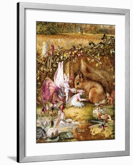 The Wounded Squirrel-John Anster Fitzgerald-Framed Giclee Print