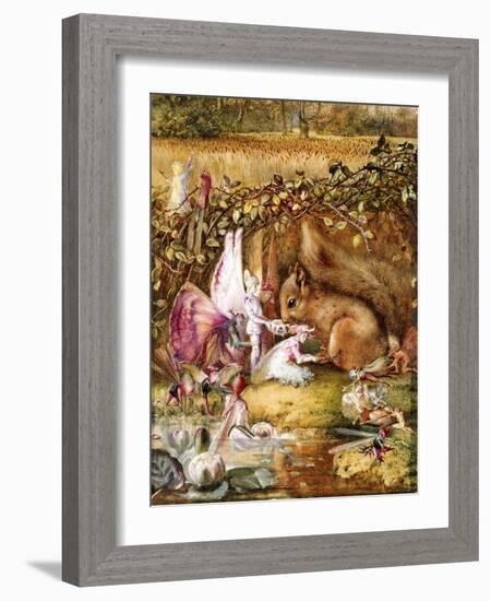 The Wounded Squirrel-John Anster Fitzgerald-Framed Giclee Print