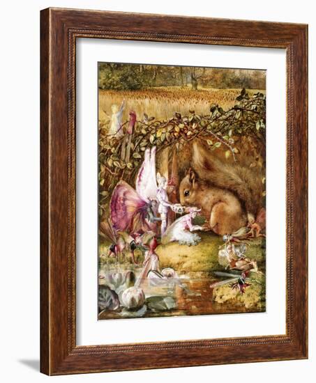 The Wounded Squirrel-John Anster Fitzgerald-Framed Giclee Print