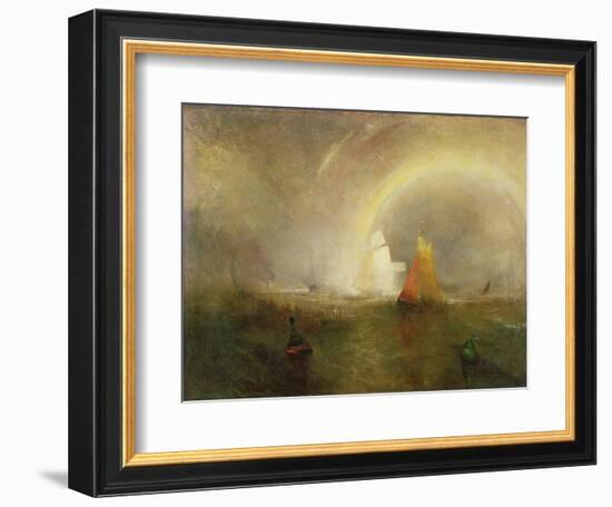 The Wreck Buoy-J. M. W. Turner-Framed Giclee Print