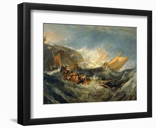 The Wreck of a Transport Ship, 1805-J. M. W. Turner-Framed Giclee Print