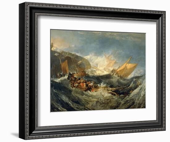 The Wreck of a Transport Ship, 1805-J. M. W. Turner-Framed Giclee Print