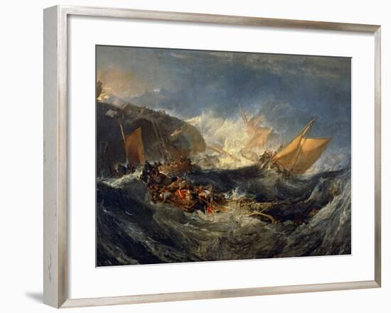 The Wreck of a Transport Ship Circa 1810-J. M. W. Turner-Framed Giclee Print