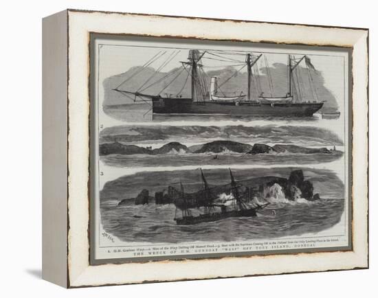 The Wreck of Hm Gunboat Wasp Off Tory Island, Donegal-Joseph Nash-Framed Premier Image Canvas