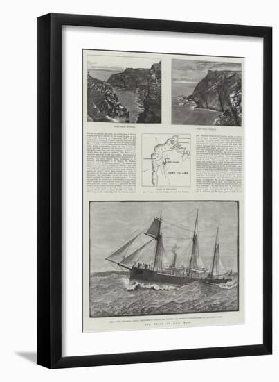 The Wreck of HMS Wasp-null-Framed Giclee Print