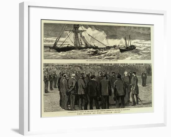 The Wreck of the Indian Chief-null-Framed Giclee Print