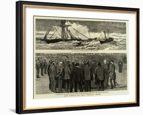 The Wreck of the Indian Chief-null-Framed Giclee Print