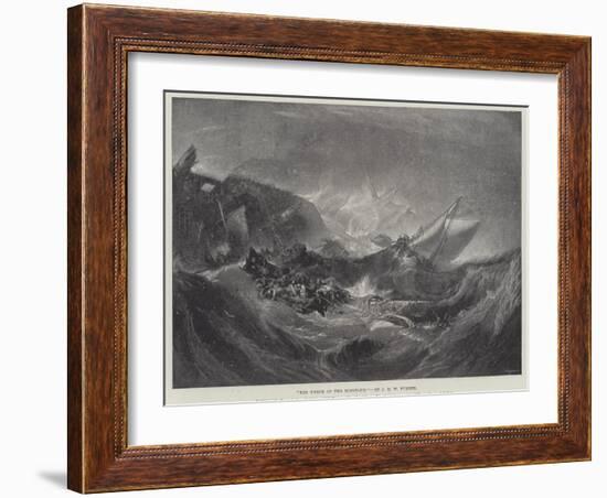 The Wreck of the Minotaur-J. M. W. Turner-Framed Giclee Print