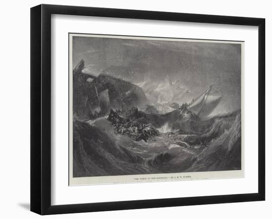 The Wreck of the Minotaur-J. M. W. Turner-Framed Giclee Print