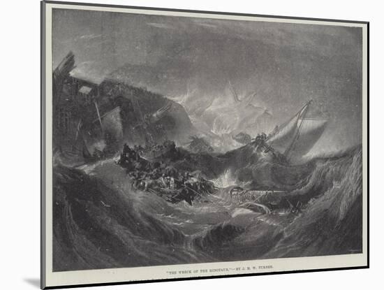 The Wreck of the Minotaur-J. M. W. Turner-Mounted Giclee Print