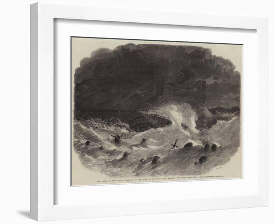 The Wreck of the Royal Charter on the Coast of Anglesea-Edwin Weedon-Framed Giclee Print