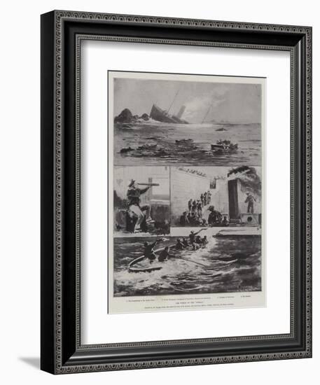 The Wreck of the Stella-Paul Frenzeny-Framed Giclee Print