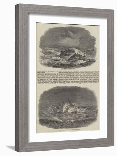 The Wreck of the Troop-Ship Charlotte-null-Framed Giclee Print