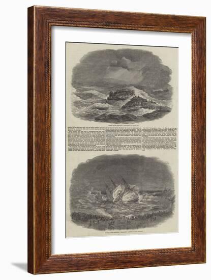 The Wreck of the Troop-Ship Charlotte-null-Framed Giclee Print