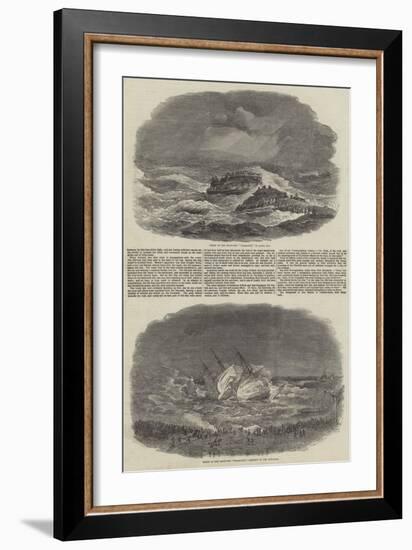 The Wreck of the Troop-Ship Charlotte-null-Framed Giclee Print