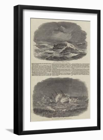 The Wreck of the Troop-Ship Charlotte-null-Framed Giclee Print