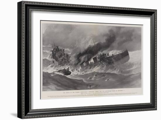 The Wreck of the Turbine Torpedo-Boat Destroyer Cobra Off the Lincolnshire Coast on 18 September-Fred T. Jane-Framed Giclee Print