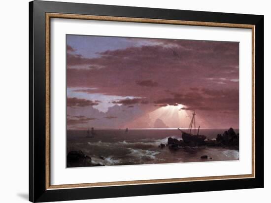 The Wreck-Frederic Edwin Church-Framed Art Print